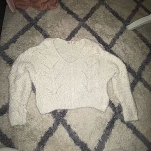 White Oversized Soft Sweater